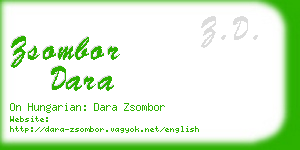 zsombor dara business card